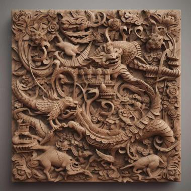 Patterns and decorations stl JAC J6 3 3d model
